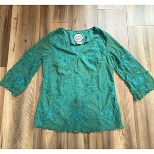 Alamatrichi Ladies Women's Sz 36 Medium Blouse Shirt Madrid Spain